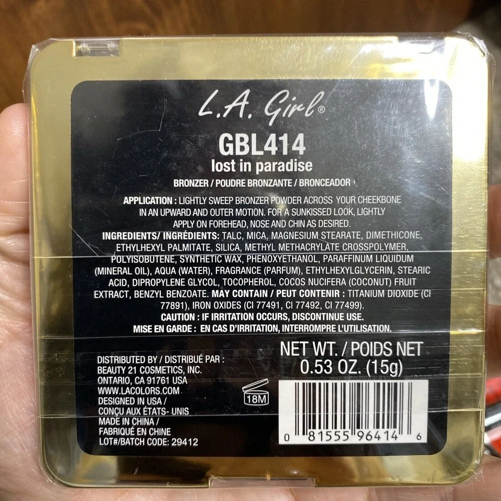 L.A.‎ Girl Matte Bronzer Lost In Paradise GBL414 .53oz New Sealed